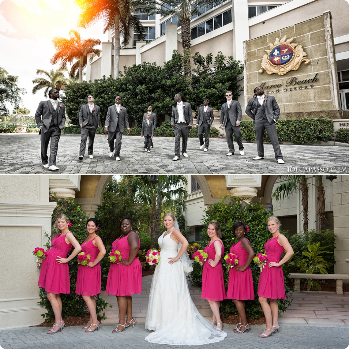 marco beach ocean resort wedding bridal party